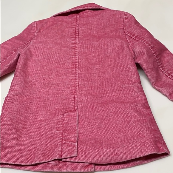 Coat, pink distressed with print lining - Picture 5 of 7